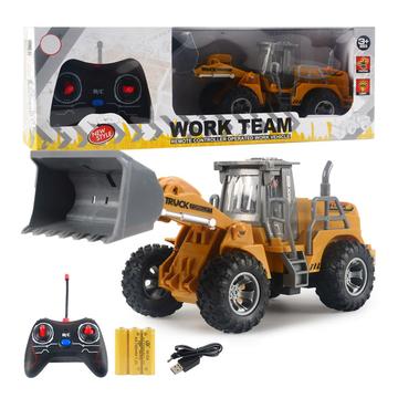 166-169 Remote Control Engineering Vehicle Excavator Remote Control Bulldozer Digging Children\'s Toy Model Car
