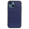 Elegant iPhone 14 Max Leather Case - Blue
