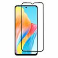 Oppo A58 4G Full Cover Tempered Glass Screen Protector - 9H - Black Edge