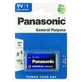 Panasonic General Purpose 6F22/9V Zinc Carbon Battery