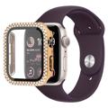 Rhinestone Decorative Apple Watch SE (2022)/SE/6/5/4 Case with Screen Protector - 9H - 44mm