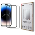 iPhone 15 Pro Max Saii 3D Premium Tempered Glass Screen Protector - 9H - 2 Pcs.