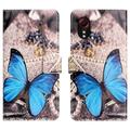 Samsung Galaxy Xcover7 Style Series Wallet Case - Blue Butterfly
