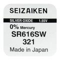 Seizaiken 321 SR616SW Silver Oxide Battery - 1.55V