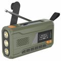 Portable Solar Hand Crank Emergency Radio w. LED Flashlight, Power Bank WR-6D - DAB/FM, 4500mAh