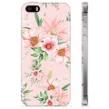 iPhone 5/5S/SE TPU Case - Watercolor Flowers