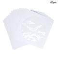 100 Pcs. Paper CD/DVD Envelopes with Transparent Window - 12x12cm - White