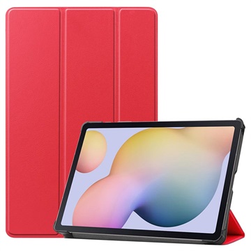 Tri-Fold Series Samsung Galaxy Tab S7/S8 Folio Case - Red