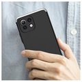GKK Detachable Xiaomi Mi 11 Lite 5G Case - Silver / Black