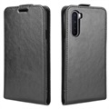 OnePlus Nord Vertical Flip Case with Card Slot - Black