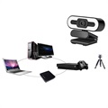 1080p Full HD Webcam with Microphone and LED Fill Light A55