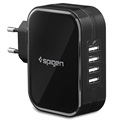 Spigen F401 4-Port Universal Wall Charger - 2.4A - Black