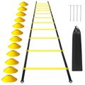 Sports Agility Ladder Set with 12 Cones - 6m