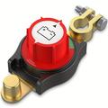 12V/24V Top Post Negative Battery Disconnect Switch Master Switch for Car, Truck, RV and Boat