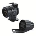 13-Pin to 7-Pin Trailer Adapter 12V - 2 Pcs. - Black