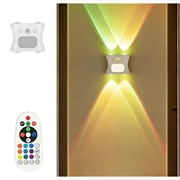 16-Colour Gradient RGB LED Night Light with Motion Sensor - Up/Down Light Projection - White