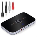 2-in-1 Bluetooth 5.0 Audio Transmitter / Receiver B6 - Black