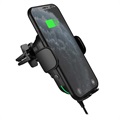 2-in-1 Car Holder / Wireless Car Charger CW15 - 15W - Black