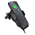 2-in-1 Car Holder / Wireless Car Charger CW15 - 15W - Black