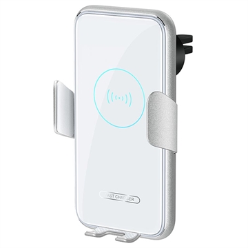 2-in-1 Car Holder with Wireless Charger V8 - 15W - Black