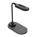 2-in-1 LED Desk Lamp with 15W Fast Wireless Charger - Black