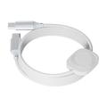 2-in-1 USB-C Charging Cable with Magnetic Wireless Charger for Apple Watch - 1.2m, 100W - White