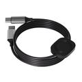 2-in-1 USB-C Charging Cable with Magnetic Wireless Charger for Apple Watch - 1.2m, 100W - Black