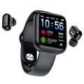 2-in-1 Waterproof Smart Watch & TWS Earphones X5