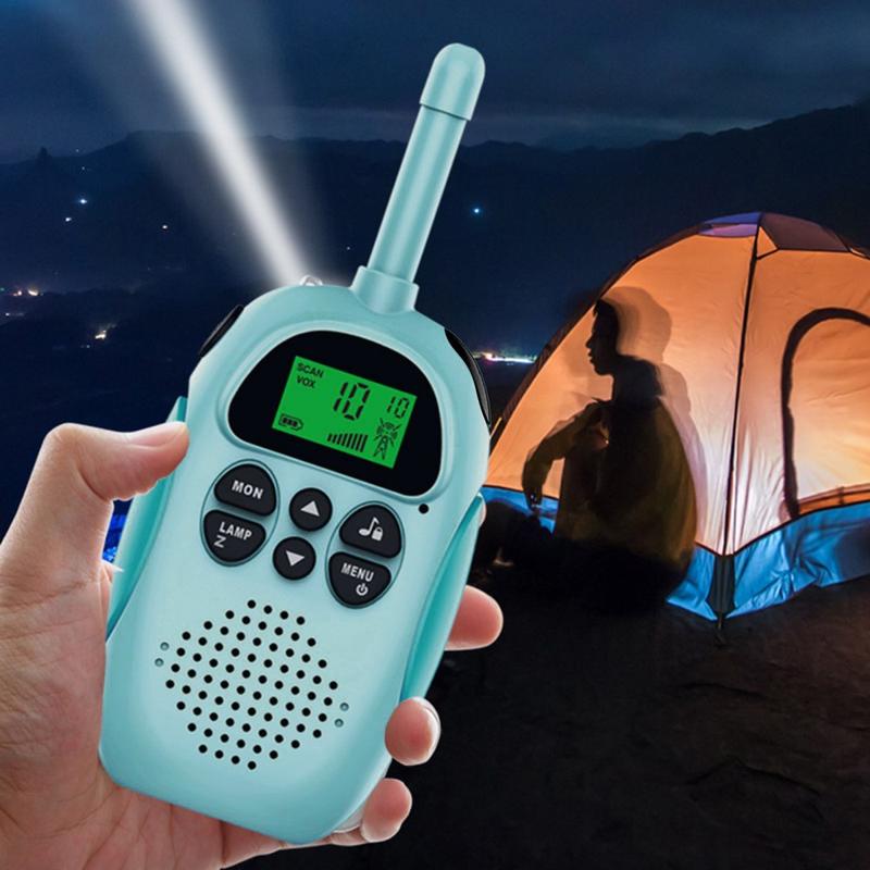 2Pcs DJ100 Children Walkie Talkie Toys Kids Interphone Mini Handheld