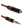 3.5mm / 3.5mm Audio Extension Cable - Red