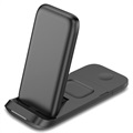 3-in-1 Foldable Wireless Charging Station HS-V8 - Black