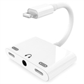 3-in-1 Lightning & 3.5mm Audio Adapter - White