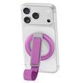 3-in-1 Magnetic Phone Grip Ring Stand - Purple