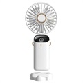 3-in-1 Mini Portable Hanging Neck Cooling Fan - White