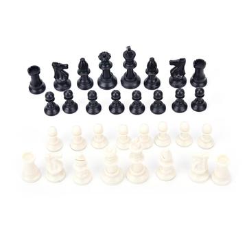 32-Piece Medieval Staunton Plastic Chess Set