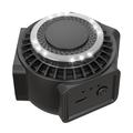 360-Degree High-Power Ultrasonic Pest Repeller with LED Light - Black