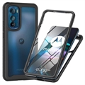 360 Protection Series Motorola Moto G Stylus 5G Case - Black / Clear