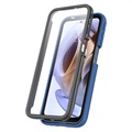 360 Protection Series Motorola Moto G51 5G Case - Blue / Clear