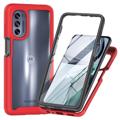 360 Protection Series Motorola Edge 20 Case - Black / Clear