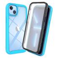 360 Protection Series iPhone 14 Max Case - Baby Blue / Clear