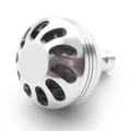 38mm Aluminum Alloy Fishing Reel Power Knob for DAIWA, SHIMANO - Silver / Black