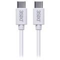 3Sixt USB-C / USB-C Charging And Sync Cable - 1m - White