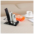 4-Cell Remote Control Holder / Organizer - Black