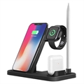 4-in-1 Multifunctional Wireless Charging Station B286 - Black