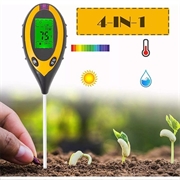 4-in-1 pH and Moisture Meter with LCD Display