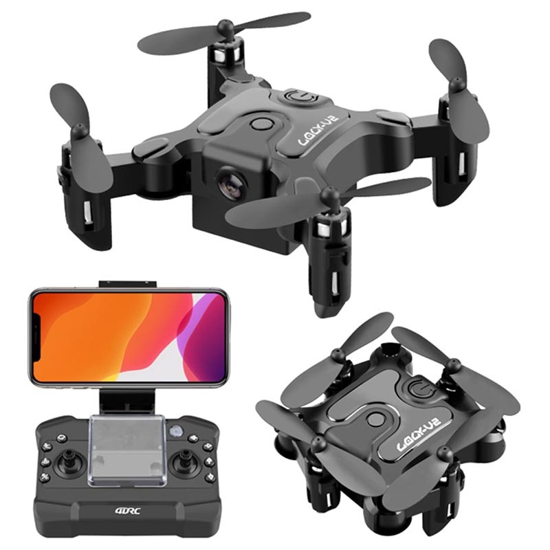 V2 Foldable Drone with Remote Control - 2MP, WiFi