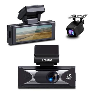 4K Dual Lens Dash Cam with ADAS, Night Vision