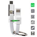 4smarts Keyring 3-in-1 USB Mini Cable - Type-C, Lightning, MicroUSB