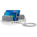 4smarts Office Docking Station with 7 Ports - 60W - White