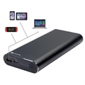 4smarts VoltHub 20000mAh Power Bank - QC3.0, Power Delivery - Black